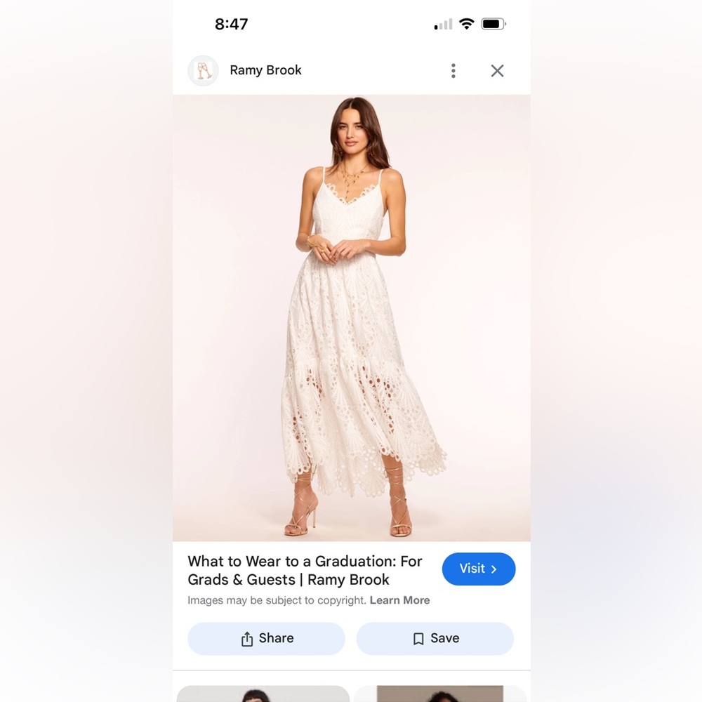 Ramy Brook White Asymmetrical Tiered Sundress